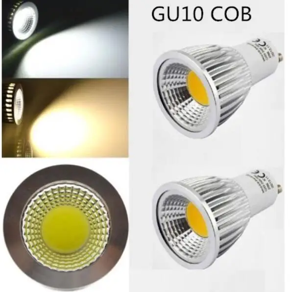 Super Bright GU 10 Bulbs Light Dimmable Led 85-265V 9W 12W 15W GU10 COB LED lamp light GU10 e14 e27 b22 led Spotlight