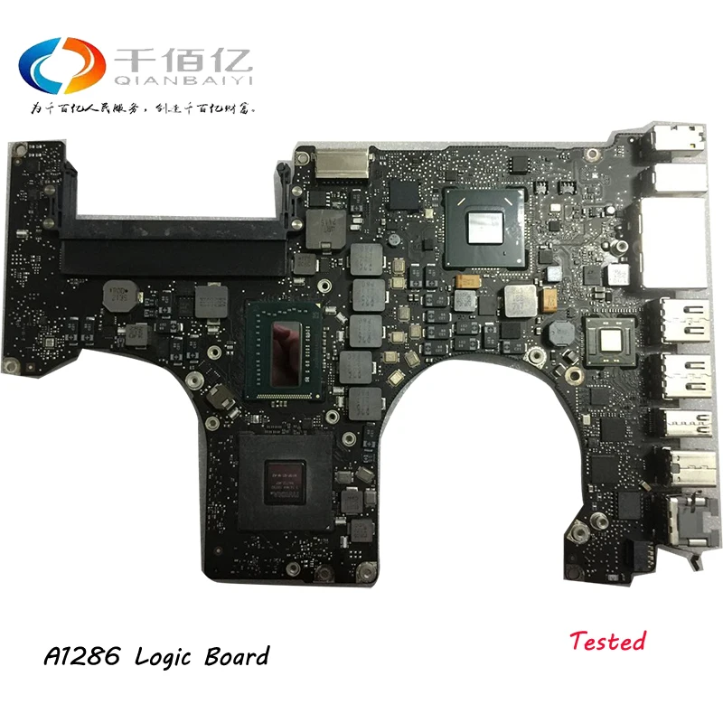 

Tested Motherboard for Macbook Pro 15" A1286 2010 Laptop Logic Board i7 2.66Ghz 820-2850-A 2011 2.0Ghz 820-2915-B 2012 2.3GHz