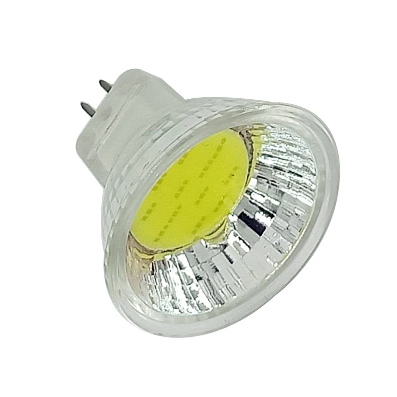 Foco Led MR11 COB 110V 220V cuerpo de vidrio GU4 lámpara de luz AC/DC 12V MR11 7W 9W bombilla LED blanco cálido/blanco frío