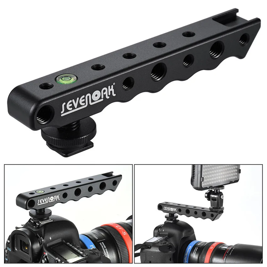 

Sevenoak Video Stabilizing Top Handle Cold Shoe Extender for Canon Nikon Pentax DSLR Cameras Microphone Led Video Light Monitor