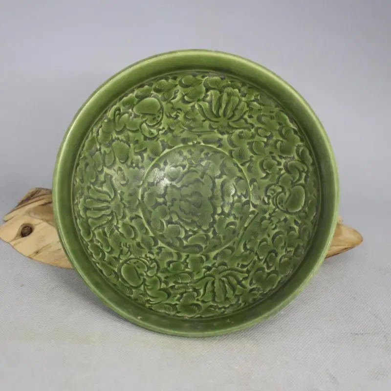 

Rare Chinese SongDynasty porcelain bowl,JiZhou Kiln, green,carving,Home Decoration/ crafts,Collection&Adornment,Free shipping