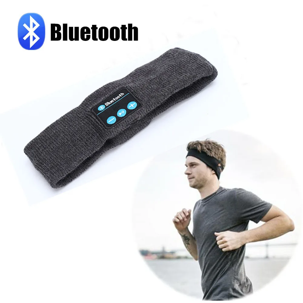 Wireless Bluetooth Music Headband Magic Earphone MIC Hat Man Women Hands-free Music Sports Phone Call Answer Ears-free Headwear