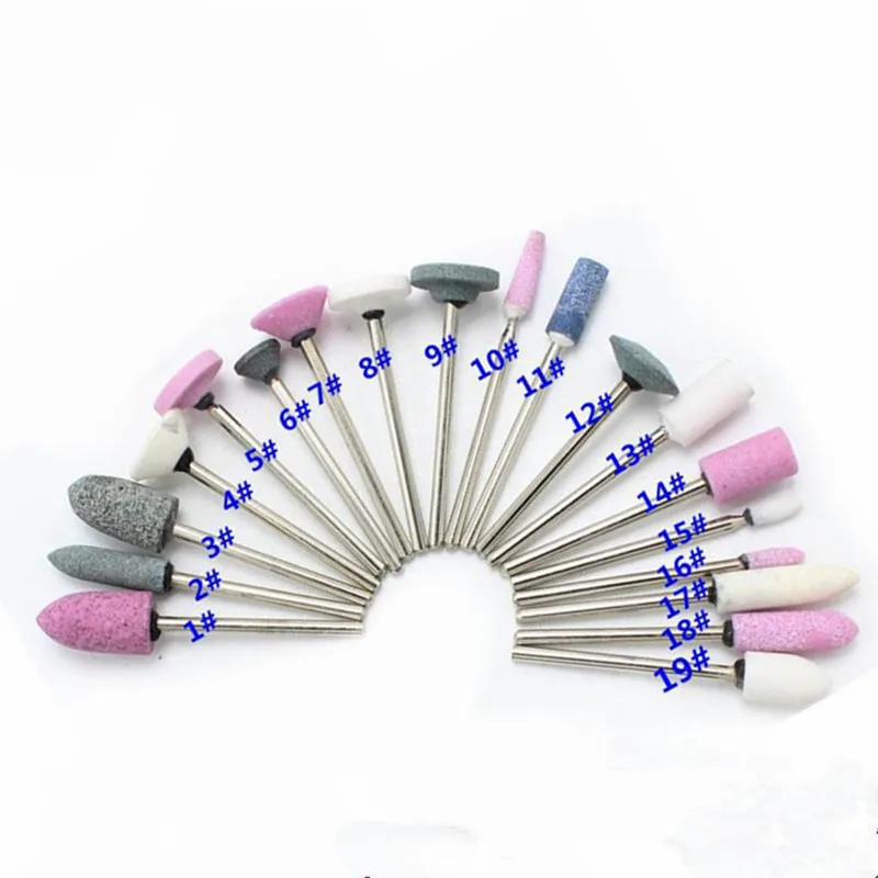 

19pcs Gravel Ceramic Finishing Stone FG Bur Polisher 2.35mm Dental Lab