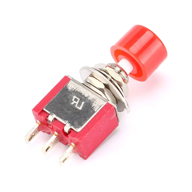 1 Pcs 3Pin C-NO-NC 6mm Mini Momentary Automatic Return Push Button Switch ON-(ON) 2A 250V AC/5A 120V AC Toggle Switch Wholesale
