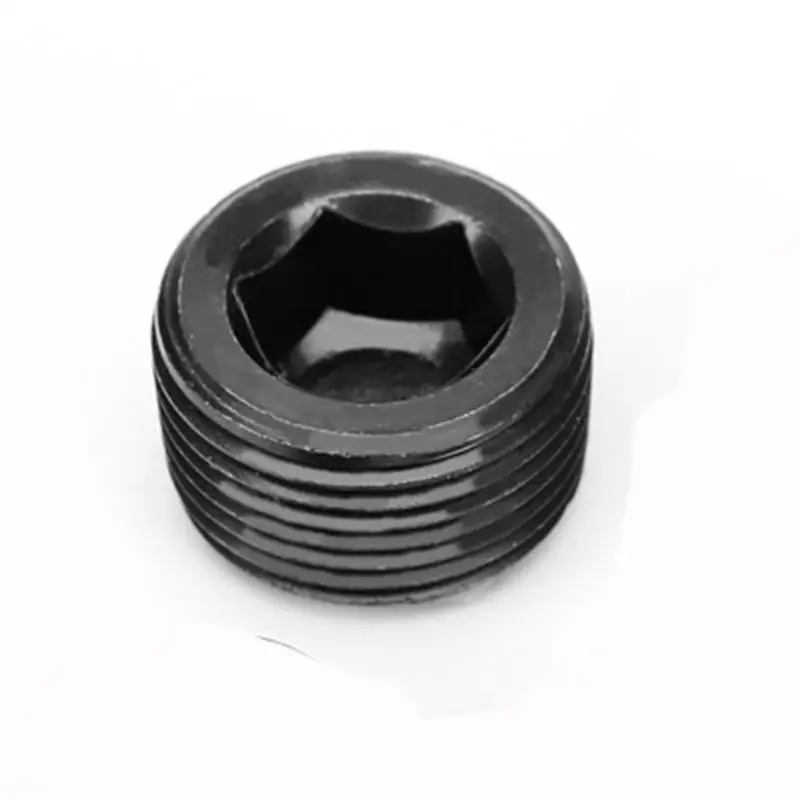 

1-1/2" NPT / BSPT Male Carbon Steel Countersunk End Plug Cap With Hex Socket Hydraulic Water Steam Oil Gas