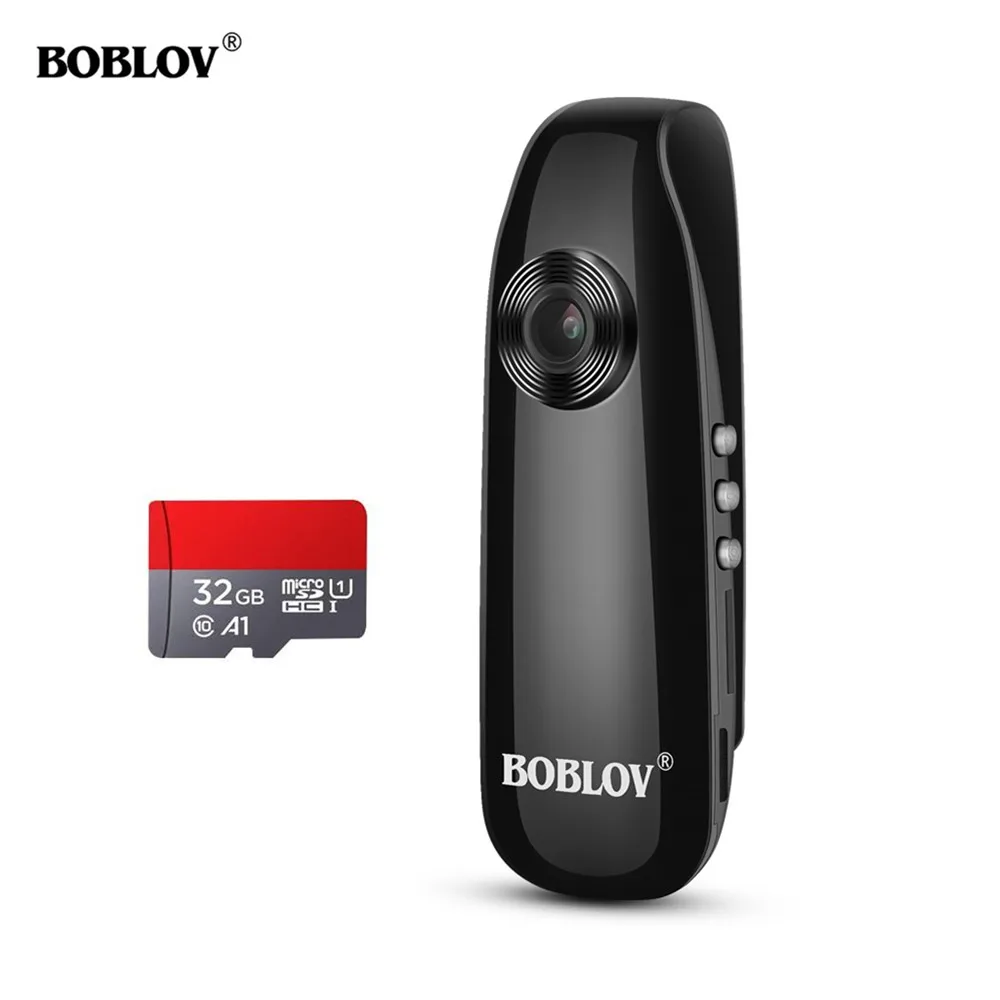 

Boblov 007 Mini Camera 1920x108HD Resolution Digital Camera AVI Video Camera 32GB TF Card Recorder DVR Camera Police Body Cam