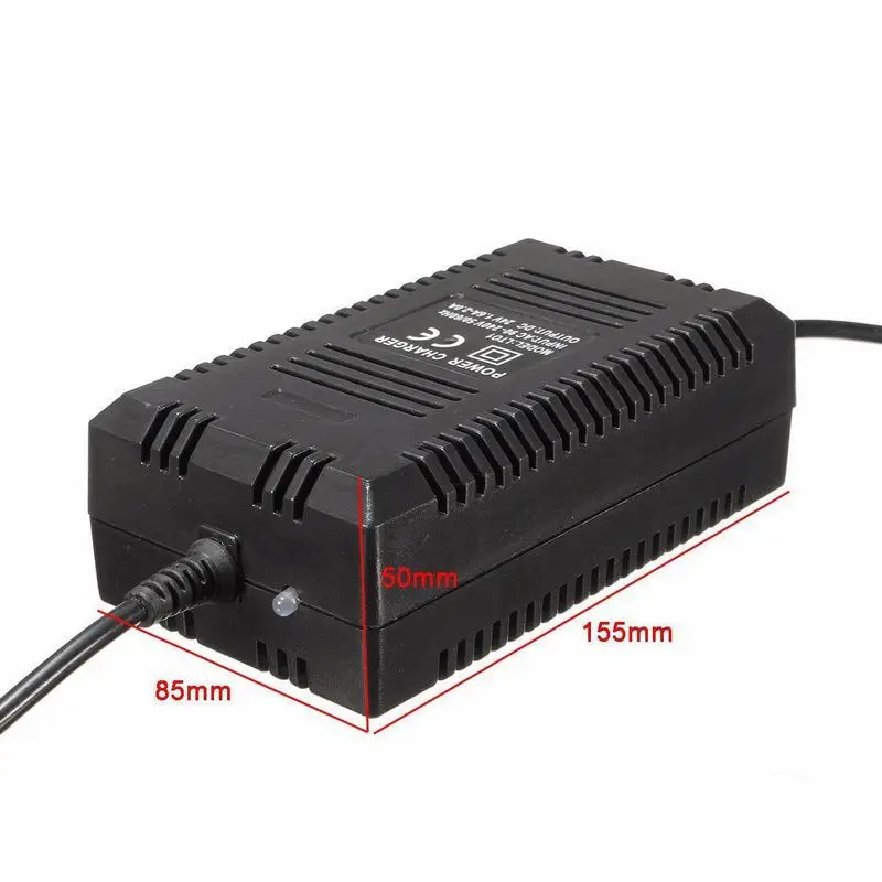 EU 24V Smart Charger AGM Gel Lead Acid Battery Charge DC27.6V 2A With 3 Pins 12mm Aviation Connector