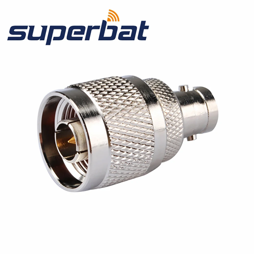 Superbat N-BNC Adapter N Male to BNC Female Straight RF Coaxial Connector