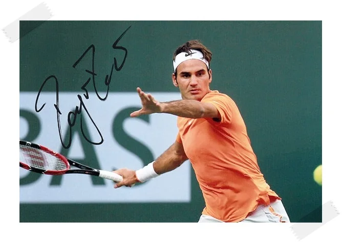 Roger Federer  autographed signed with pen  original  photo 4*6 inches collection freeshipping  012017