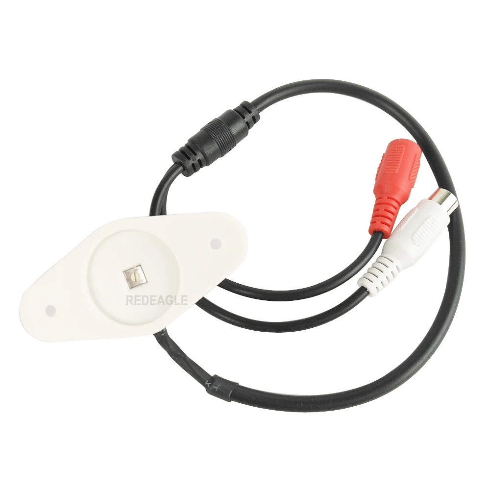 CCTV Microphone 100 Square Meters Monitoring Sound Audio Pick Up Device for Home Video Surveillance Security System