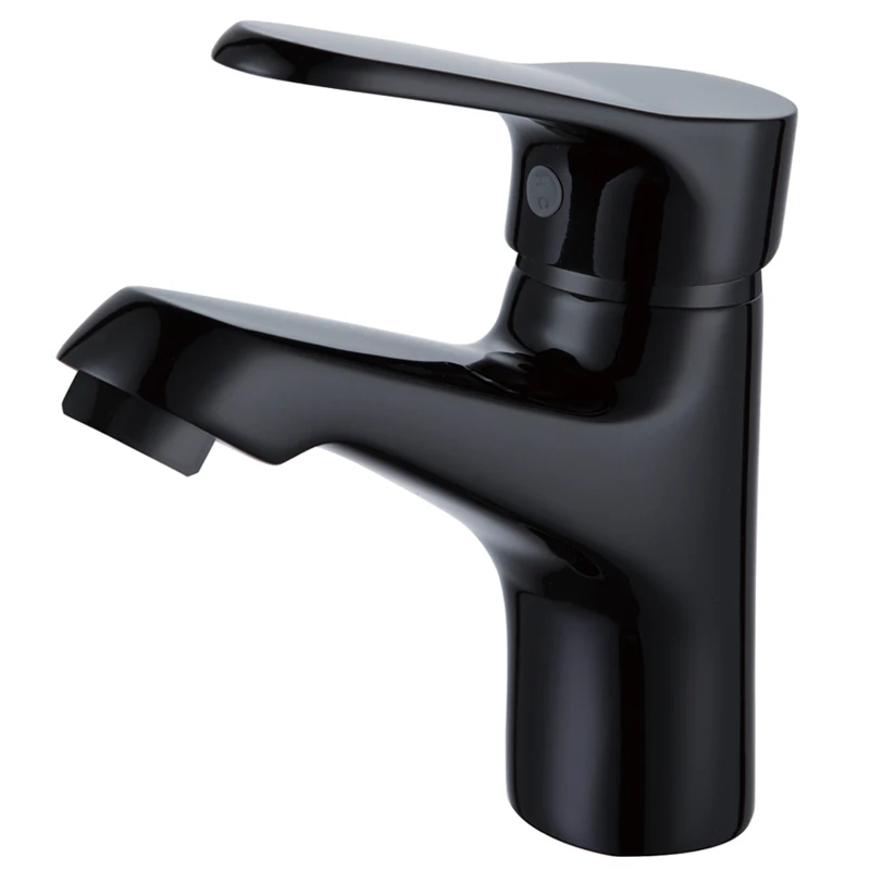 

SKOWLL Bathroom Vanity Sink Faucet Single Handle Single Hole Basin Mixer Tap ,Matte Black HG-271