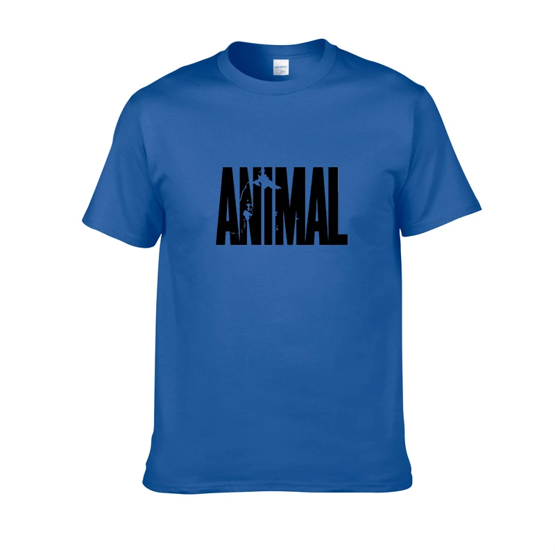 Animal print tracksuit t shirts male muscle fitness T-shirt trends in 2019 cotton brand tops clothes for men bodybuilding Tees