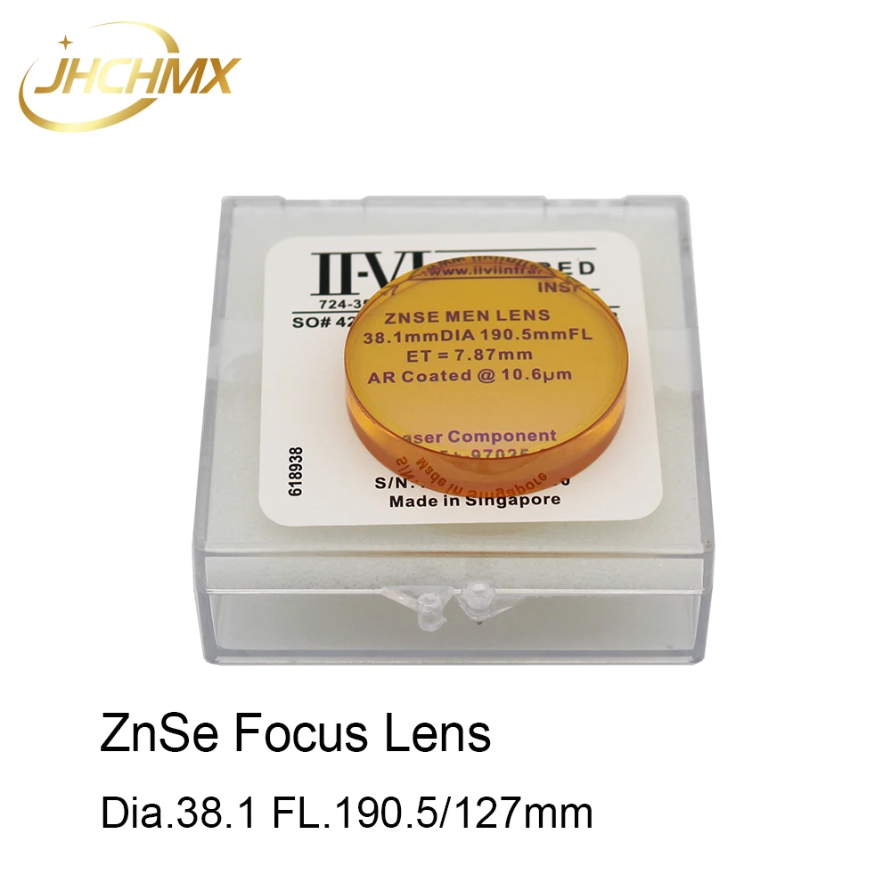 JHCHMX Co2 Focus Lens USA CVD ZnSe Dia.38.1mm 1.5