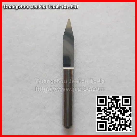 3.175*30degree*0.4 Jeefoo Flat Bottom Milling Tools, CNC Engraving Bits, V Shape PCB Cutters For MDF, Wood, Acrylic, Plastic