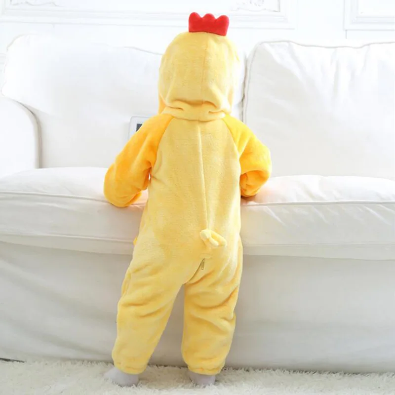 Pyjama Kigurumi en coton pour nouveau-né, barboteuse pour bébé, dessin animé, dessin animé, pour enfant, garçon et fille, hiver