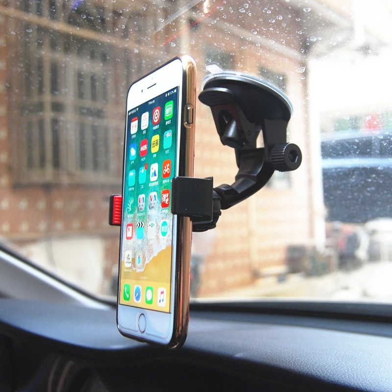 BEAUTYMAX Universal 360 Rotating Windshield Car Sucker Mount Bracket For iPhone 5 5s 6 7 Samsung S7 GPS Car Phone Holder Stand