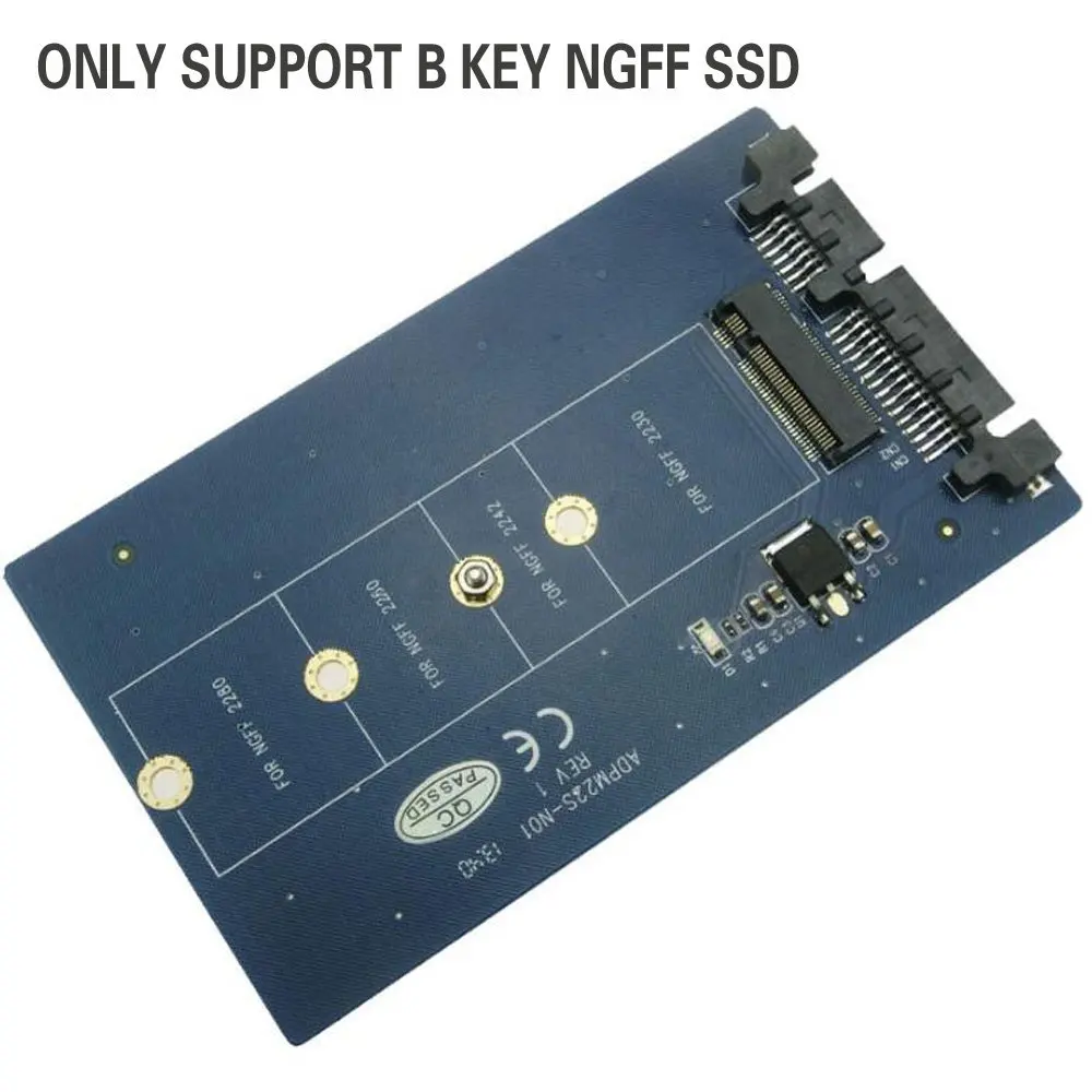 

Конвертер SSD B key (M.2) NGFF SSD M.2 на 22-контактную карту SATA 2,5 SATA на B key NGFF(M.2)