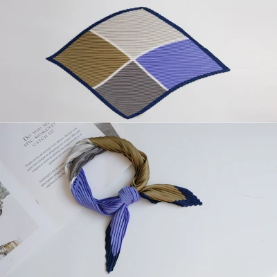 HOT SELLING Miyake fold fashion life Vintage pint silk scarves ring IN STOCK