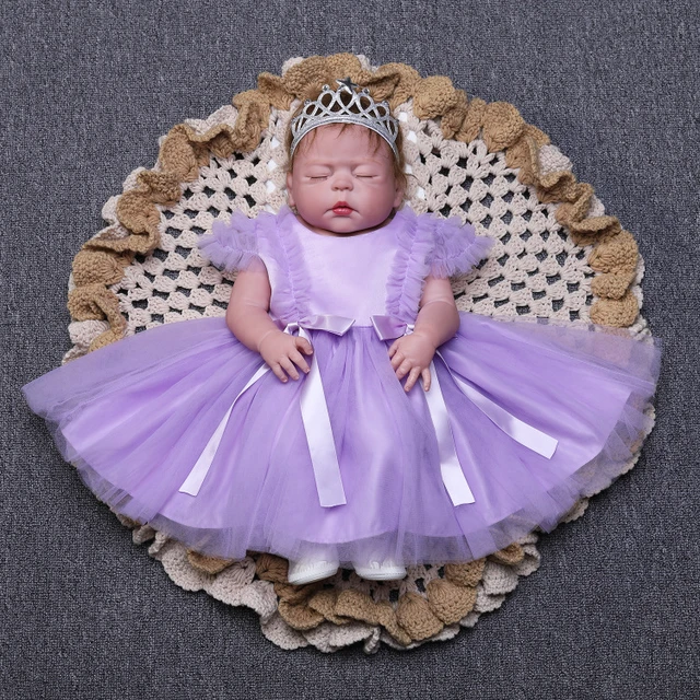 Baby purple color dress fashion