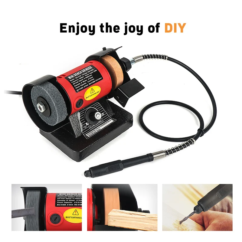 1 Set 150W Bench Versatility Grinder Table Saw Grinding Polishing Cutting Grinder Machines For Wood Metal Electrical Tools 220V