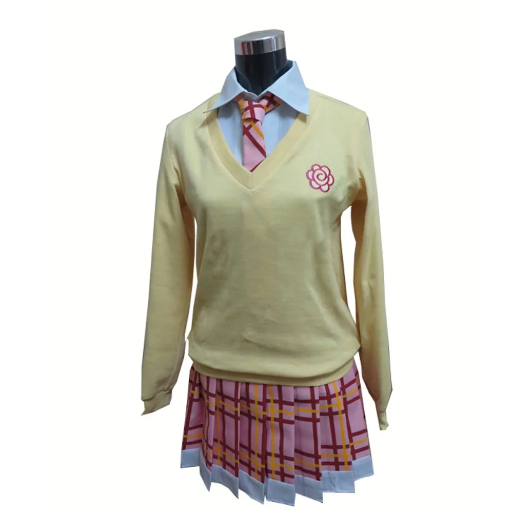 Stray God Noragami Aragoto God of Poverty Kofuku Ebisu Cosplay Costume WITH WIG Casual Wear Japanese School Uniform Cosplay Suit