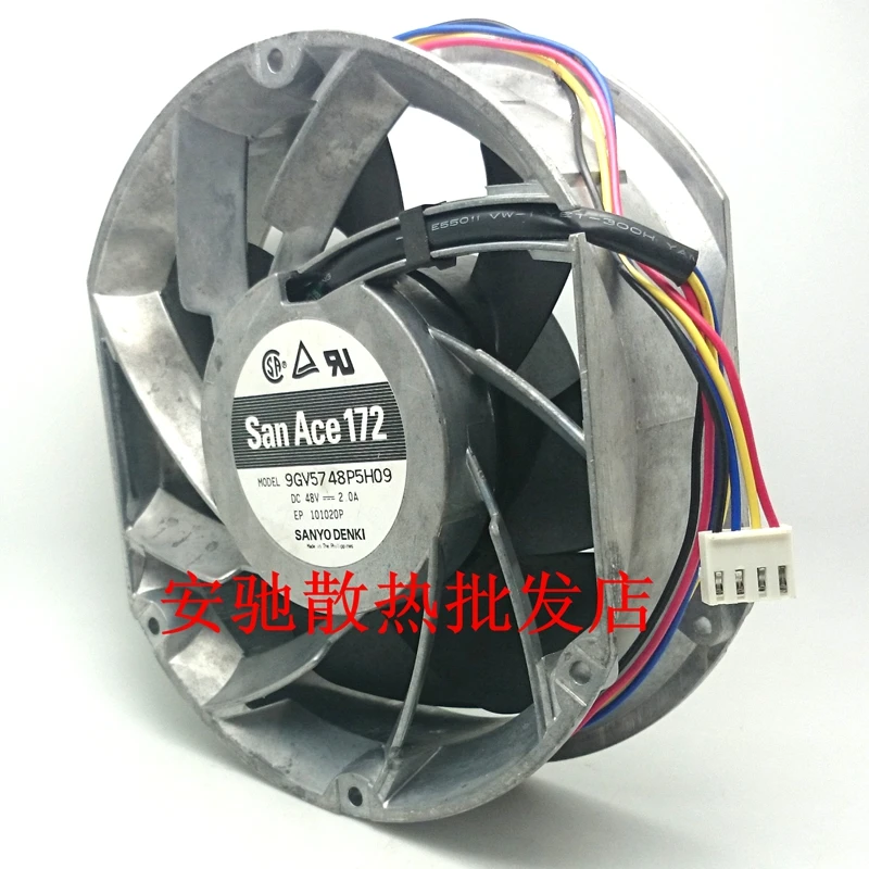 Sanyo Denki 9GV5748P5H09 Server Cooling Fan DC 48V 2.0A 170x150x50mm 4-Wire