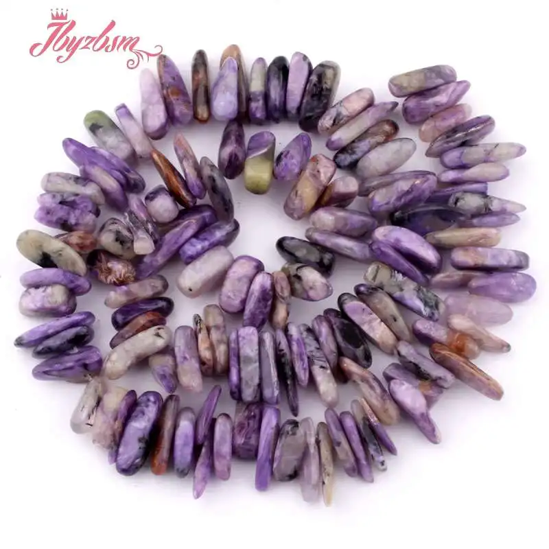 7-10x10-16mm Irregular Shape Purple Charoite Natural Stone Beads For DIY Necklace Bracelets Jewelry Making 15