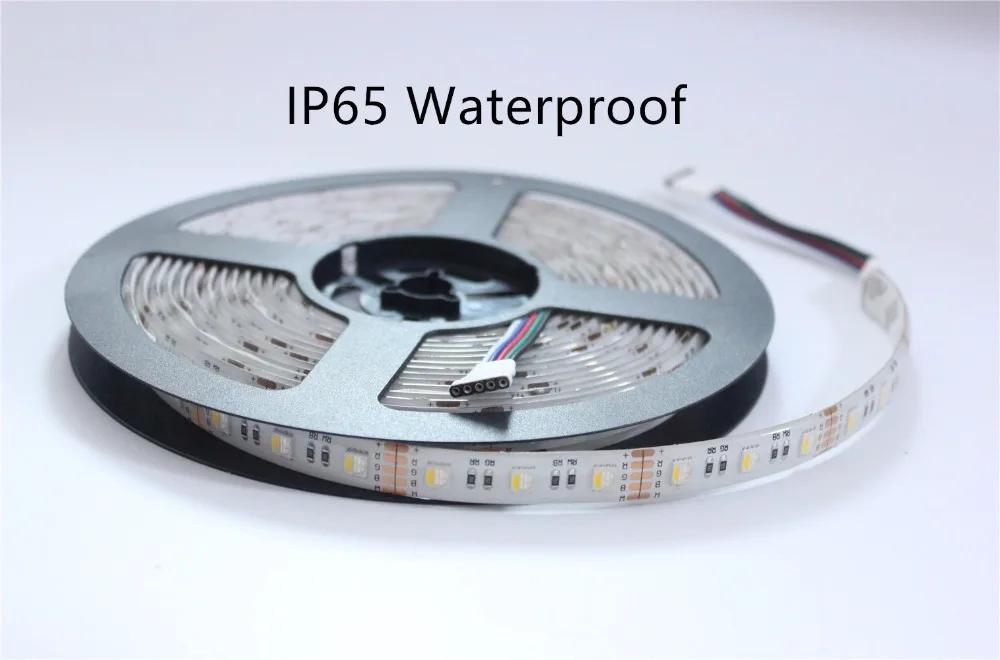 Led Strip 4 In 1 Rgbw 5050 DC12V Flexibele Led Light Rgbww 4 Kleur In 1 Led Chip 300 Leds 16.4ft + 40key Ir Controller + Power Kit