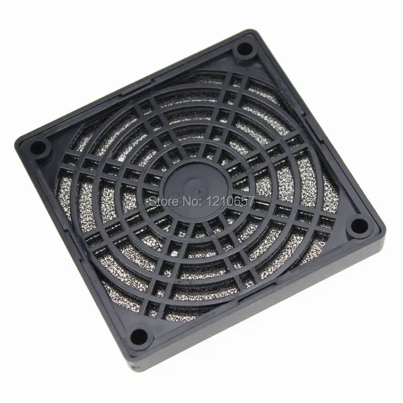 600Pieces LOT 8CM 80mm Fan Filters Black Plastic Dust Network Cooling Fan Dedicated Grille