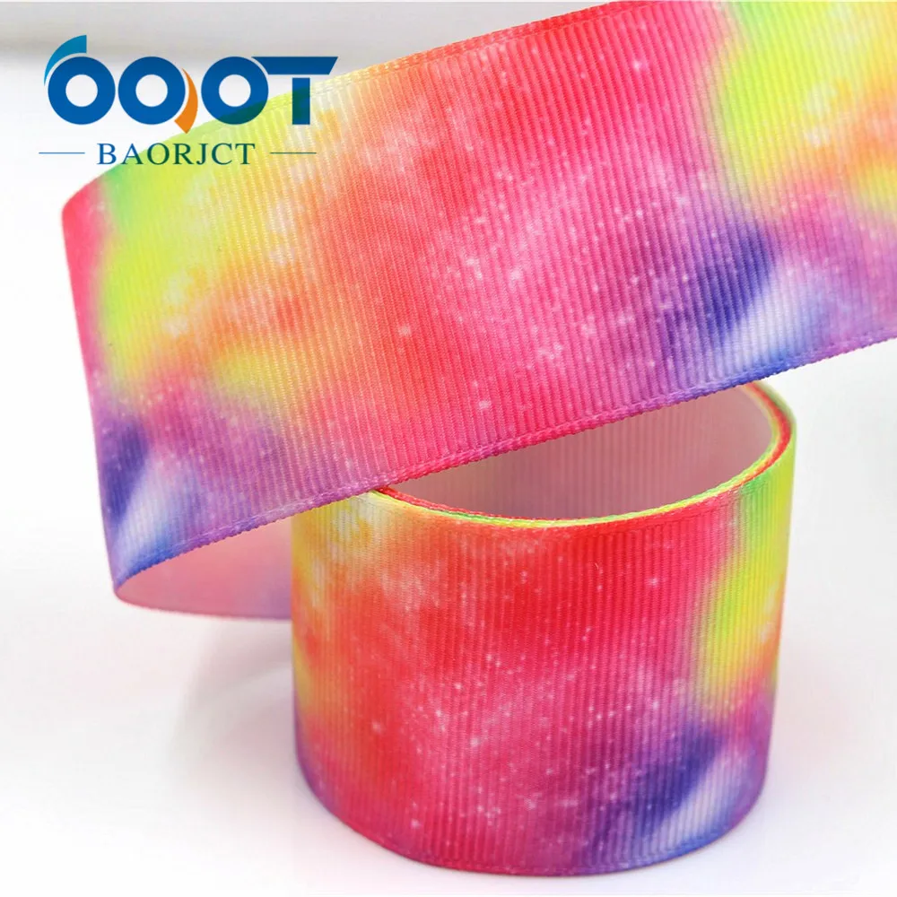 OOOT BAORJCT G-18523-262 38 mm 10 yards multicolour ribbons thermal transfer printing lattice wedding accessories DIY materials