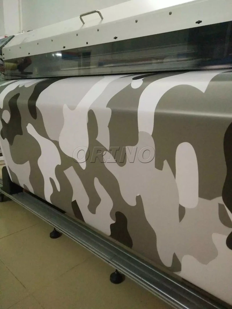 Size: 1.52*5/10/15/20/25/30 Meters White Green Black Camouflage Vinyl Wrap Sticker Foil Car Cover Wrapping Hot Selling