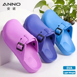 ANNO EVA Soft Shoes Clinical Hospital Clogs Slippers Shoes Man Women Shoes with Strap Work Clog Doctor Nurse Shoes Flat Footwear