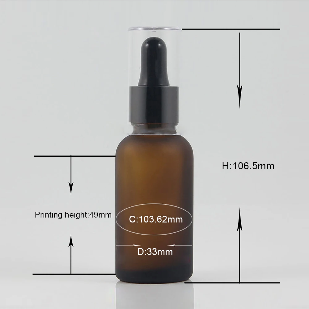 

China factory 1 ounce essential oil dropper bottle for sale, travel bottle 30ml skin care container glass bottle