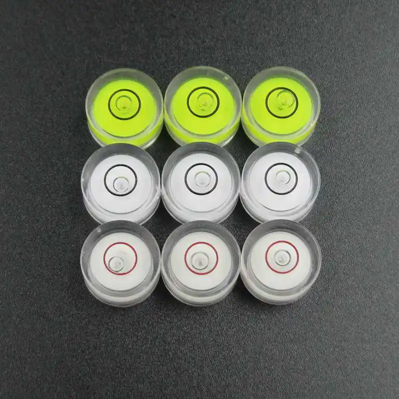 QASE Bubble Level Circular Round Spirit Level Bullseye Blister White 1PCS 15*8mm 14*8mm 12*6mm 12*7mm 10*6mm 8*5.5mm