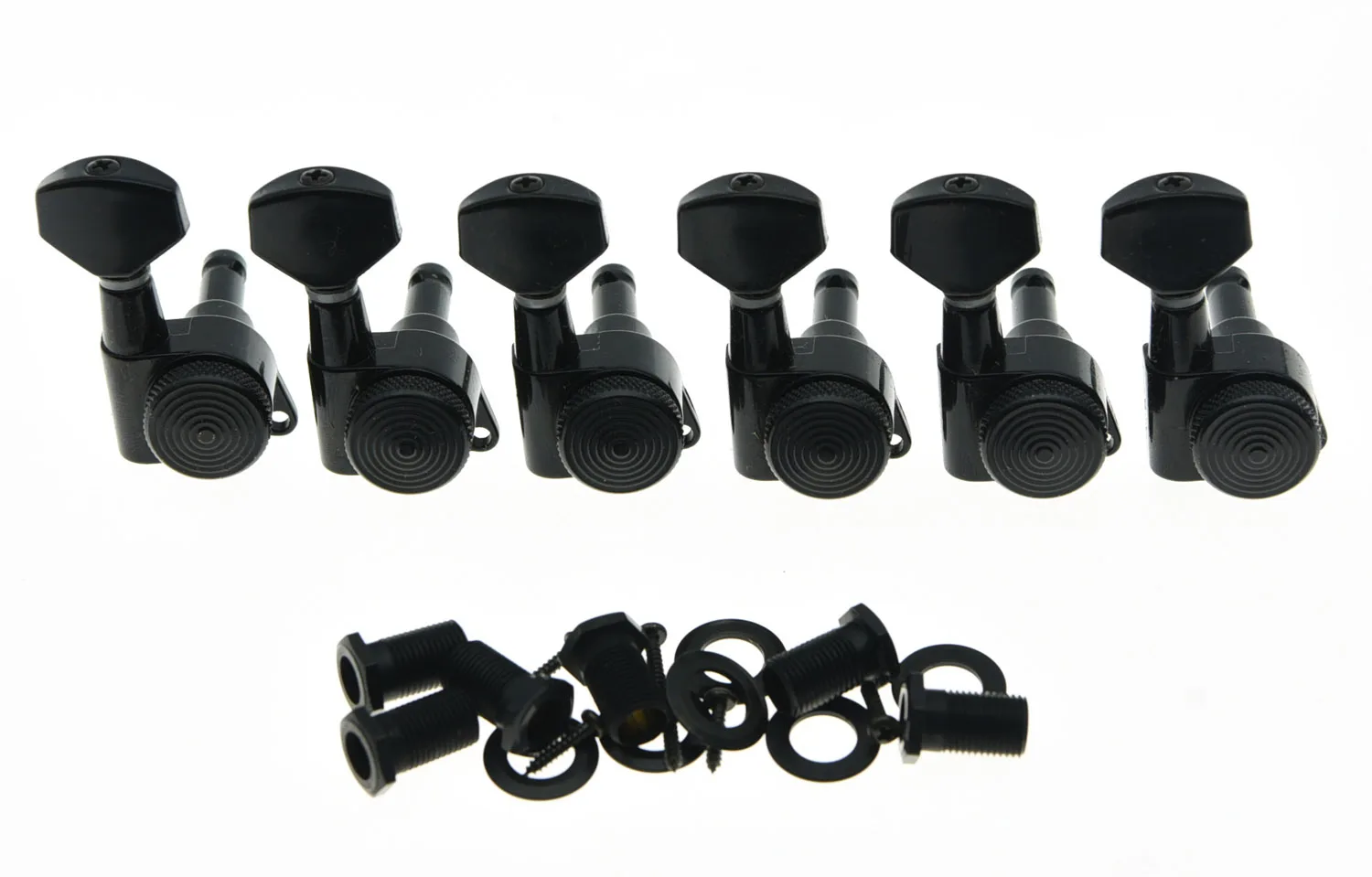 

Quality Wilkinson Locking Guitar Tuners Tuning Keys Pegs 6 Inline Machine Heads Black