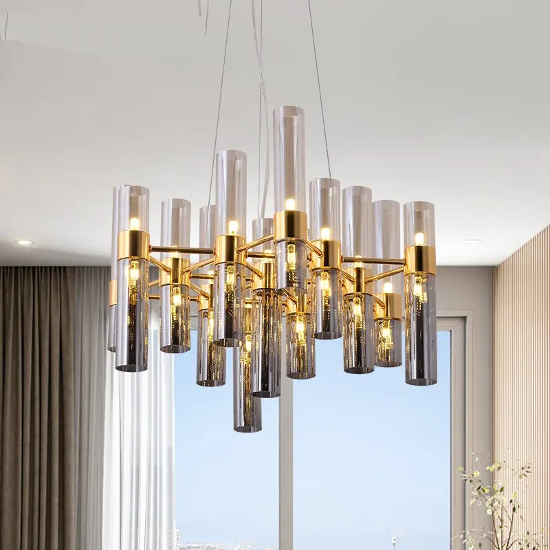 

Простой светодиодный светильник в стиле постмодерн, креативная Люстра для гостиной, стеклянная лампа для дома, виллы