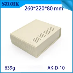 1 Piece 260*220*80mm hot selling desktop plastic enclosure electrical plastic housing for power supply abs equipment enclosure