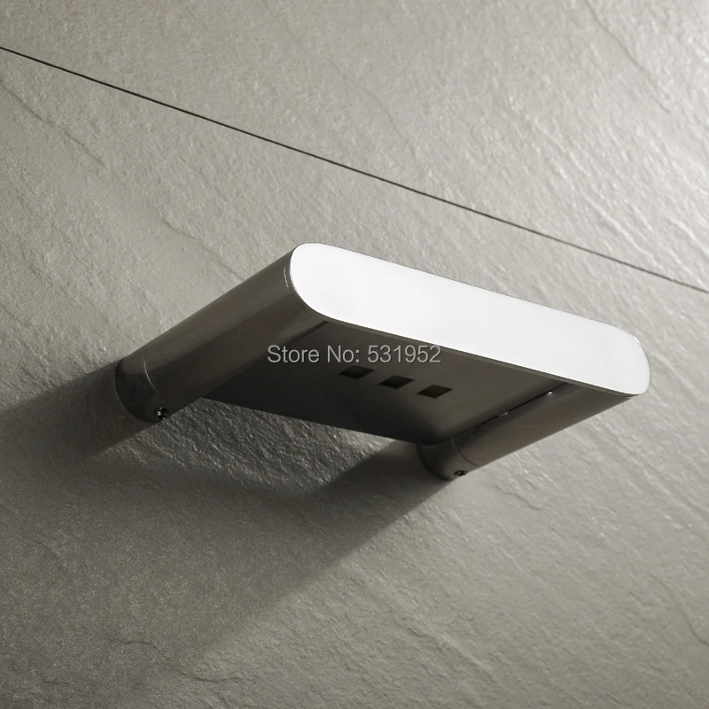 High Quality Stainless Steel Soap Draining Rack Wall Mounted Round Soap Dish Holder Polished Soap Basket Bathroom Accessories