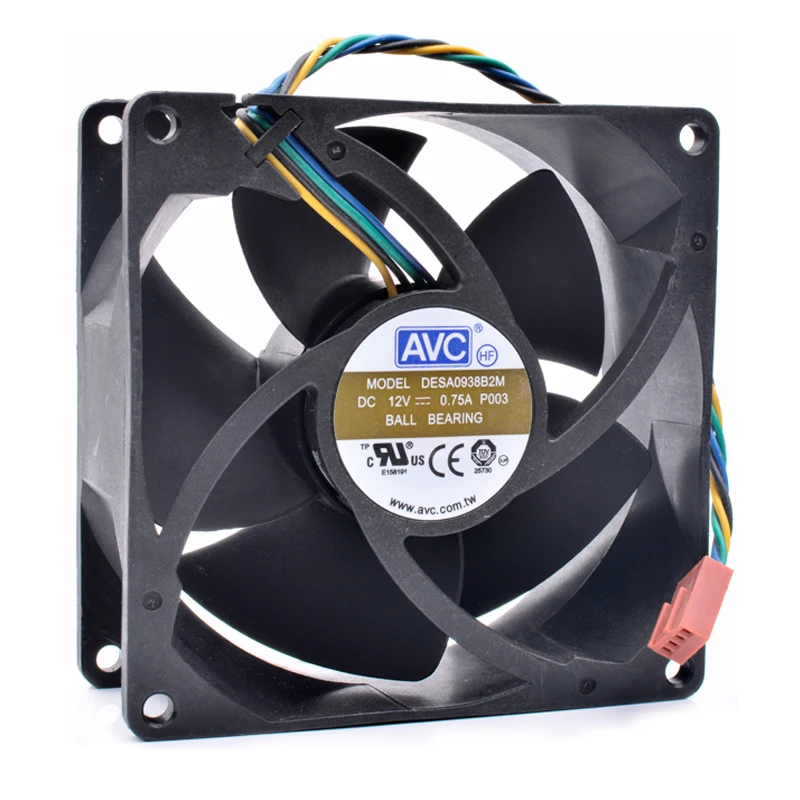 Original DESA0938B2M 9cm 9038 92x92x38mm 12V 0.75A 43N9823 4 lines 4pin pwm server cooling fan