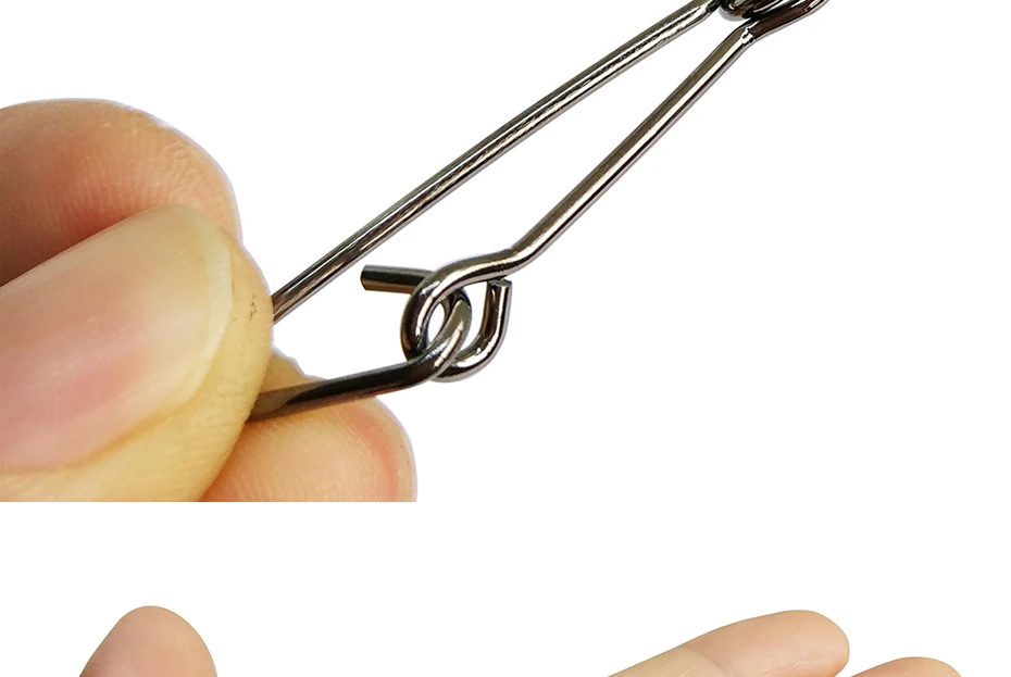 INFOF F6003-EINE 1000 stücke Süchtig Snap Pin Edelstahl SteelSafety Snaps Angeln Barrel Swivel Zubehör Stecker Tackle 0 # zu 7 # – Detail 6