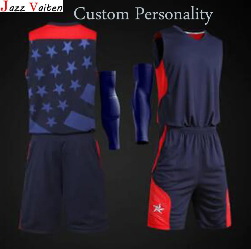 New Arrived Men   Basketball  Jerseys Set With Pants  Customs   Hiphop Street Basketball Uniform Shorts Top Quality