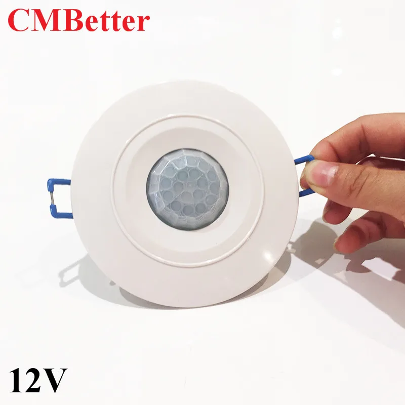 CMBetter DC12v IR Ceiling Occupancy Motion Sensor Detector Light Switch Human Body Infrared Switch Module Auto On Off Light Lamp