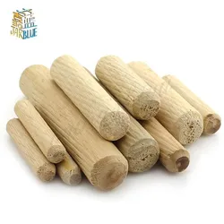 M6/M8/M10*L mm Wooden Dowel Cabinet Drawer Round Fluted Wood Craft Dowel Pins Rods Set Furniture Fitting wooden dowel pin