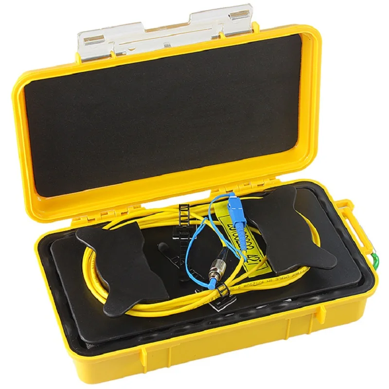 SC UPC -FC UPC 1KM Singlemode otdr launch cable box Fiber Ring-Portable OTDR Launch Cable Box OTDR fiber tester extension line