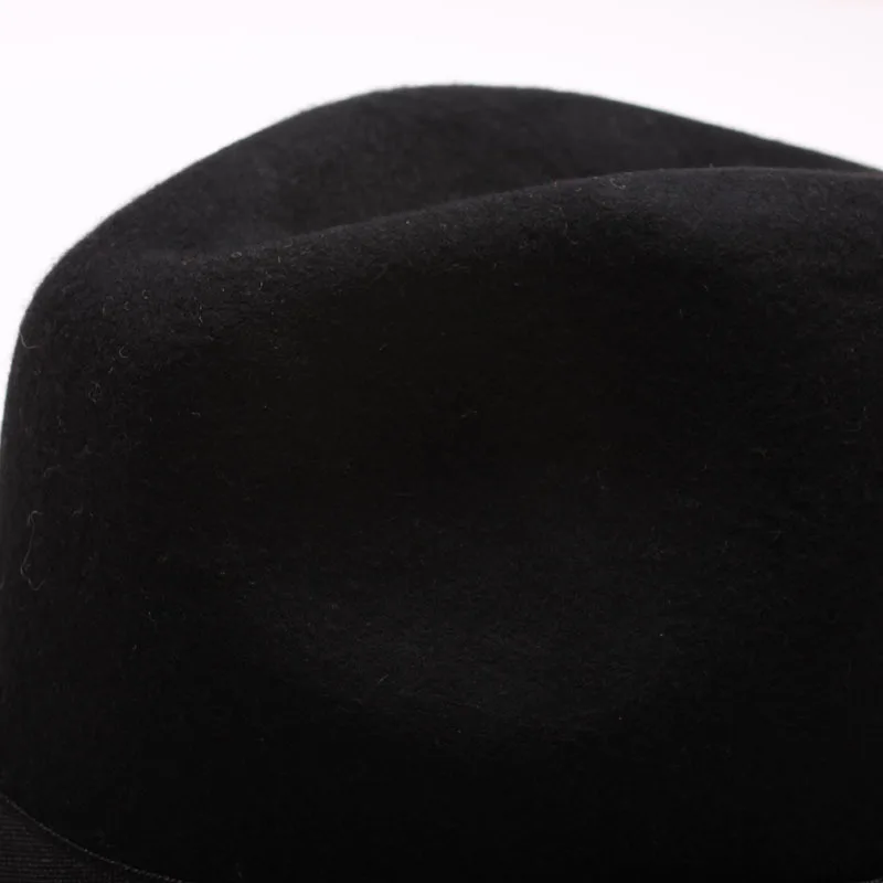 Fashion Winter Wool Women's Men's Wide Brim Fedora Hat For Gentleman Dad Panama Sun jazz Trilby Sombrero Cap 56-58CM