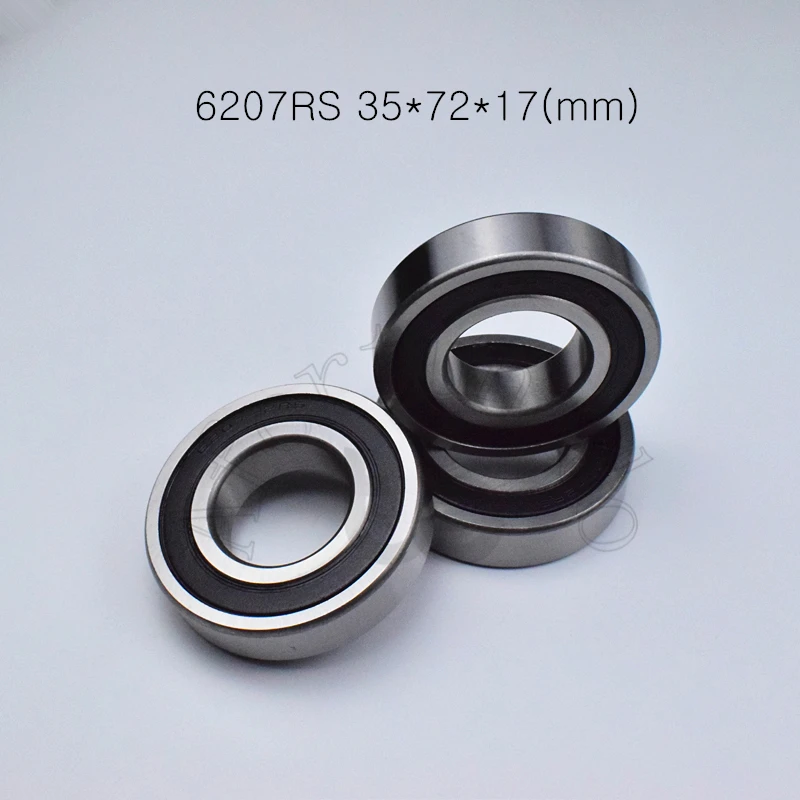 

6207RS 35*72*17(mm) 1Piece bearings ABEC-5 rubber sealing bearings 6207 6207RS chrome steel deep groove bearing