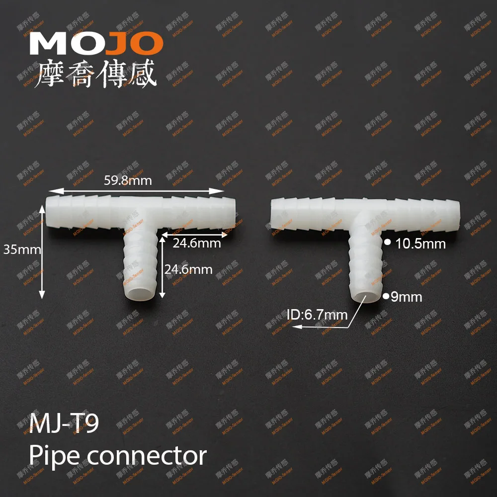 2020 Free shipping!!  MJ-T9  9mm PP  Tee type pipe  connector (100pcs/lots)