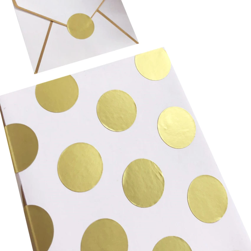 

1600pcs/lot Mini Round Gold Kraft paper Sticker for Handmade Products for baking Gift seal sticker label