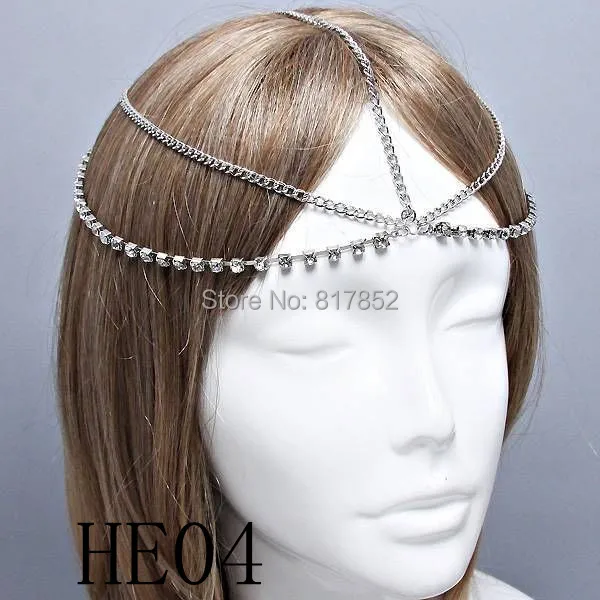 New Arrival Women Fashion Styles Gold or Silver Chains Hair Chains Jewelry