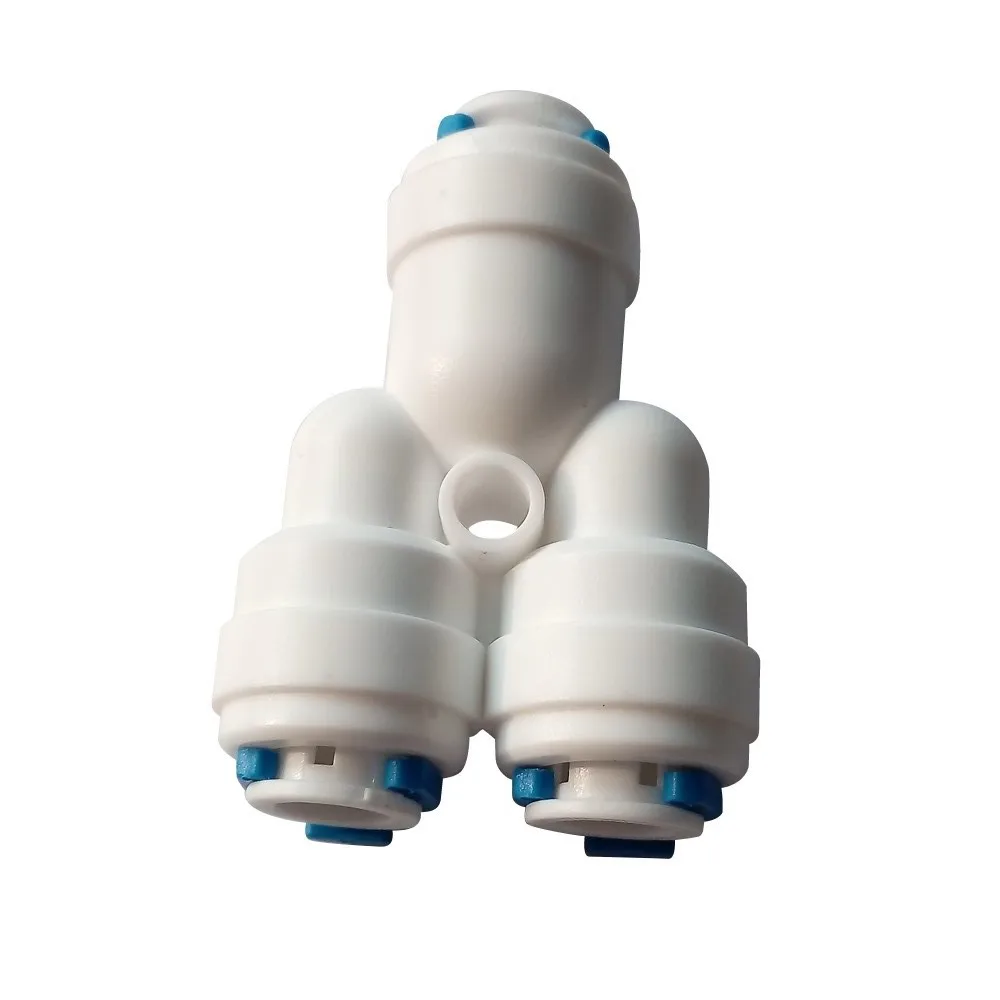 

3/8" -3/8"-3/8" Push Fitting Type Y quick connection RO Water Connector Aquarium Water Filter Reverse Osmosis System